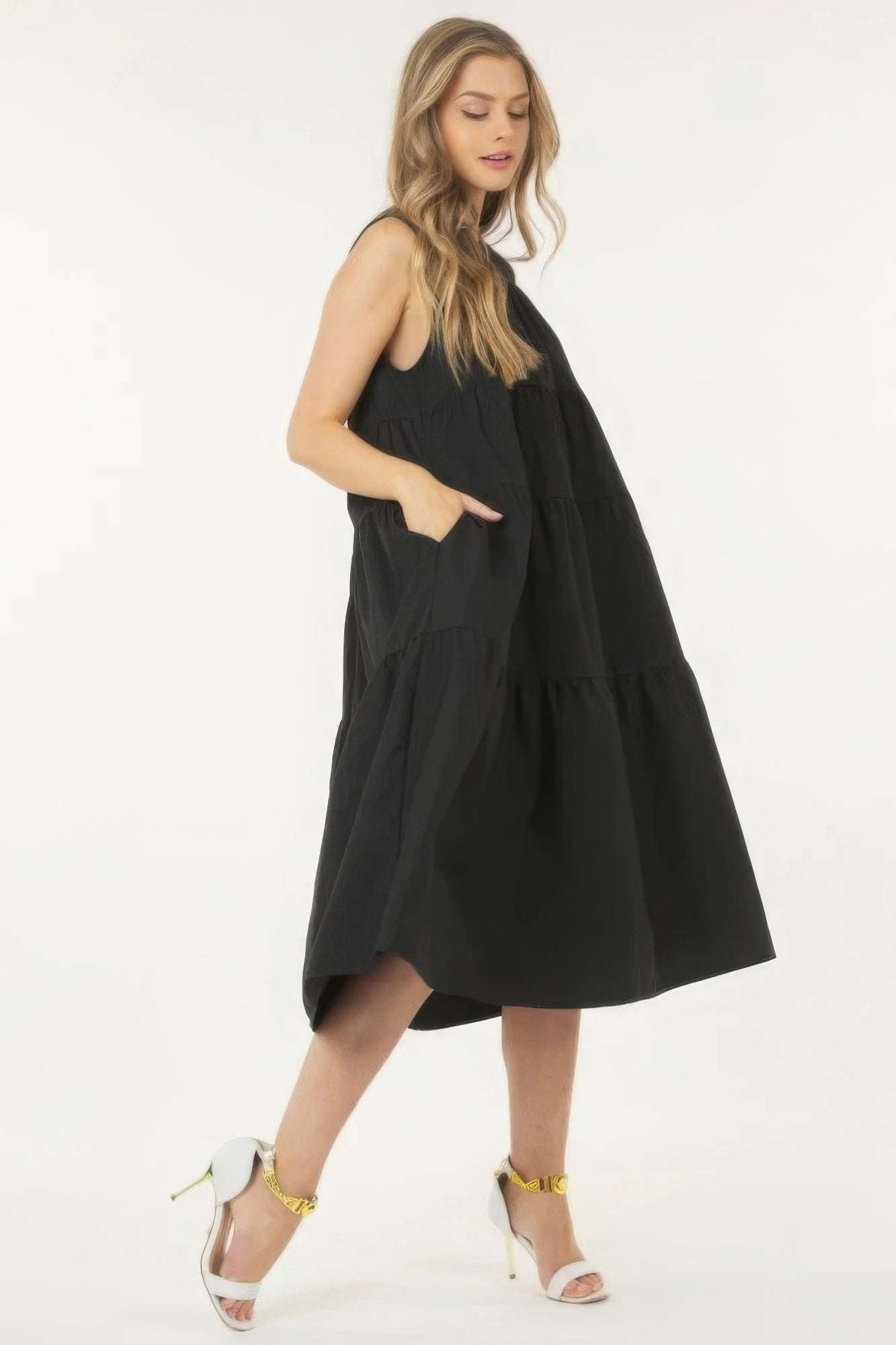 Sleeveless Poplin Dress