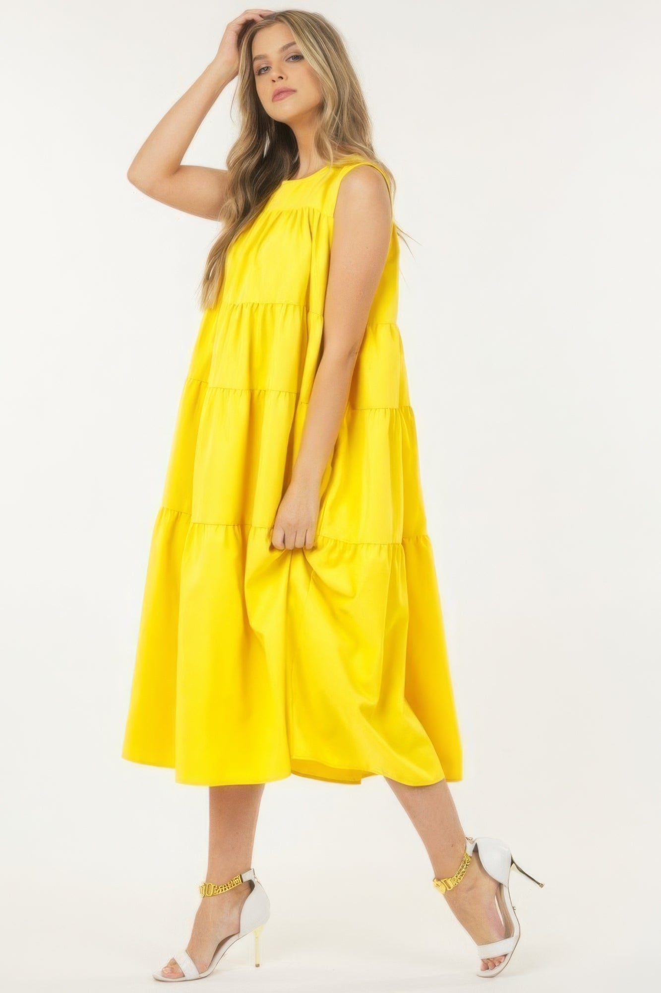 Sleeveless Poplin Dress