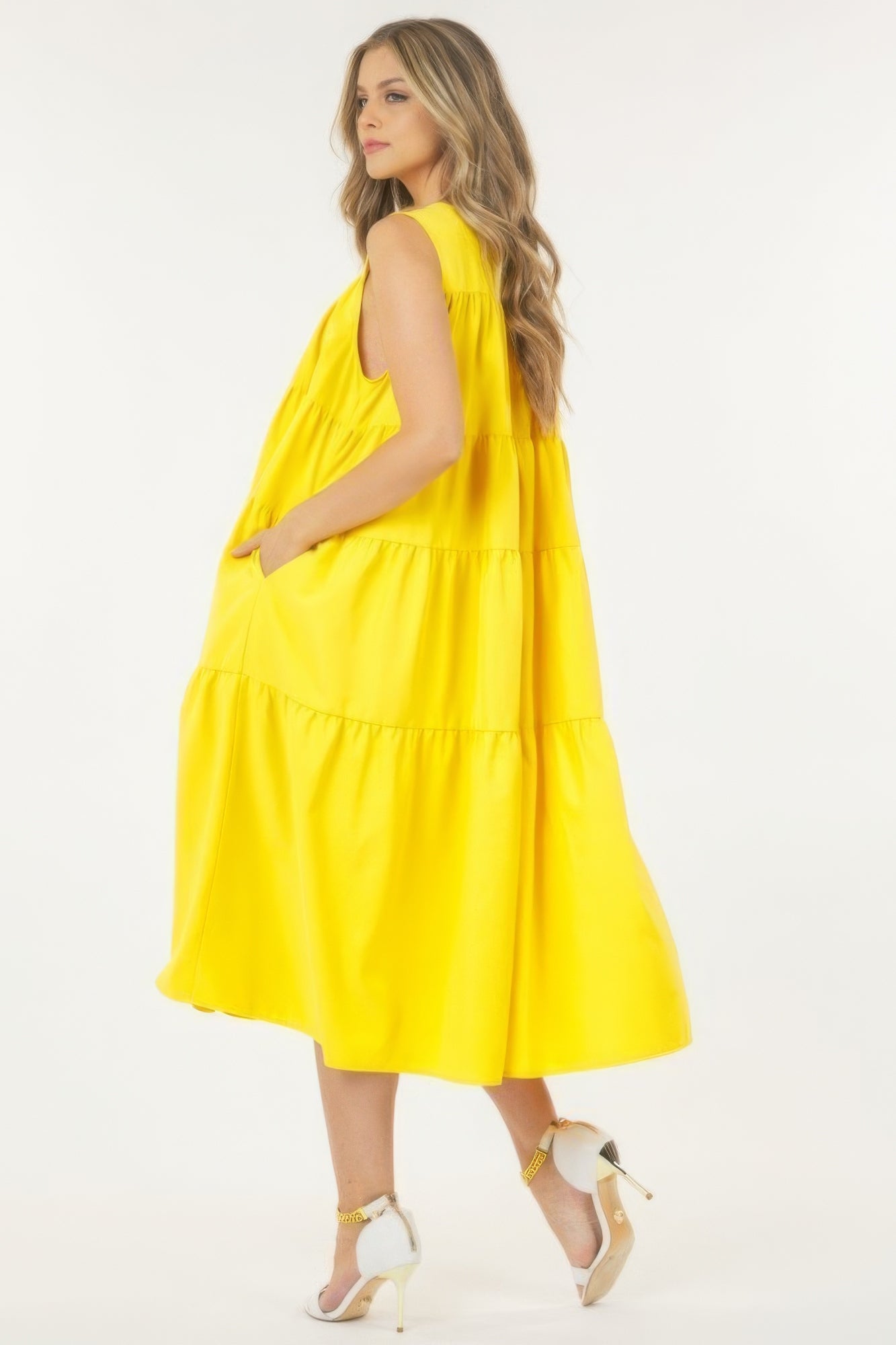 Sleeveless Poplin Dress