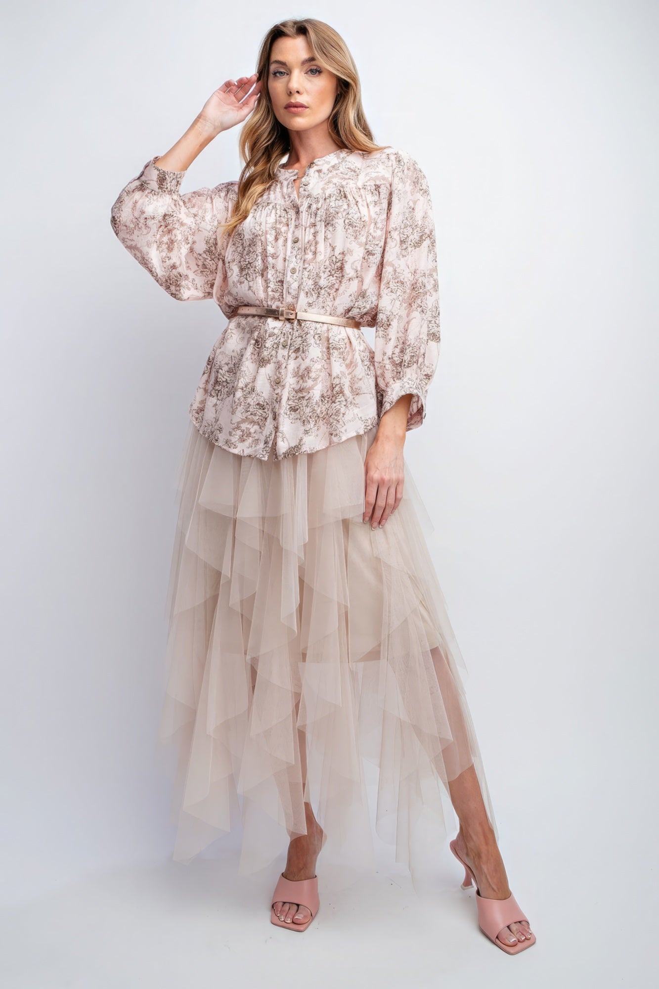 Relaxed Button Down Top