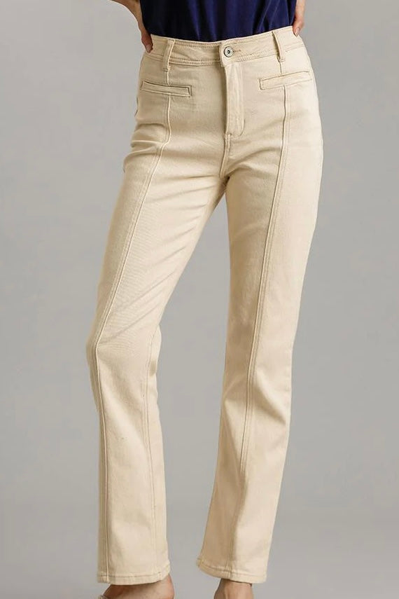 Straight Cut Denim Jeans