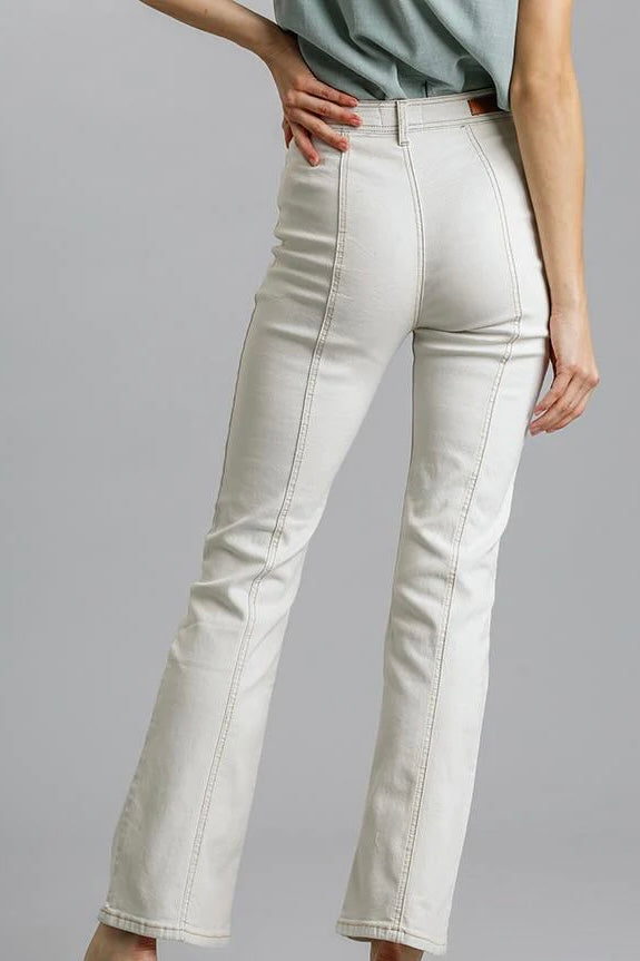Straight Cut Denim Jeans