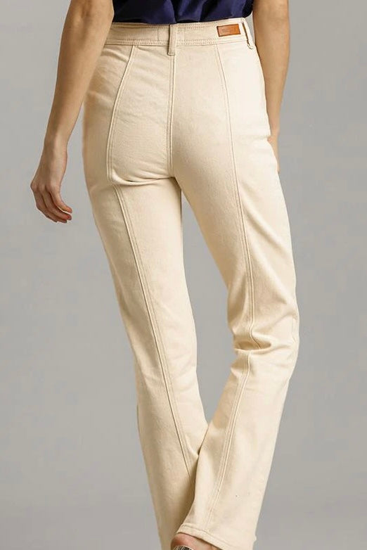 Straight Cut Denim Jeans