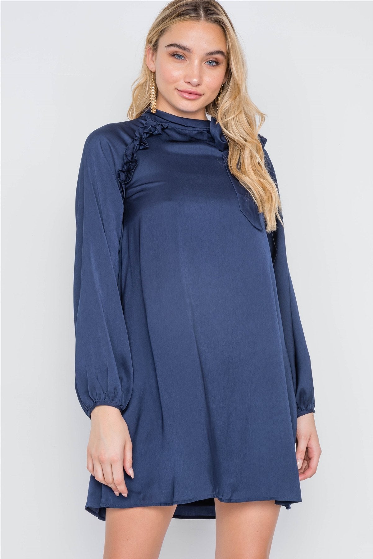 Satin Side Bow Dress