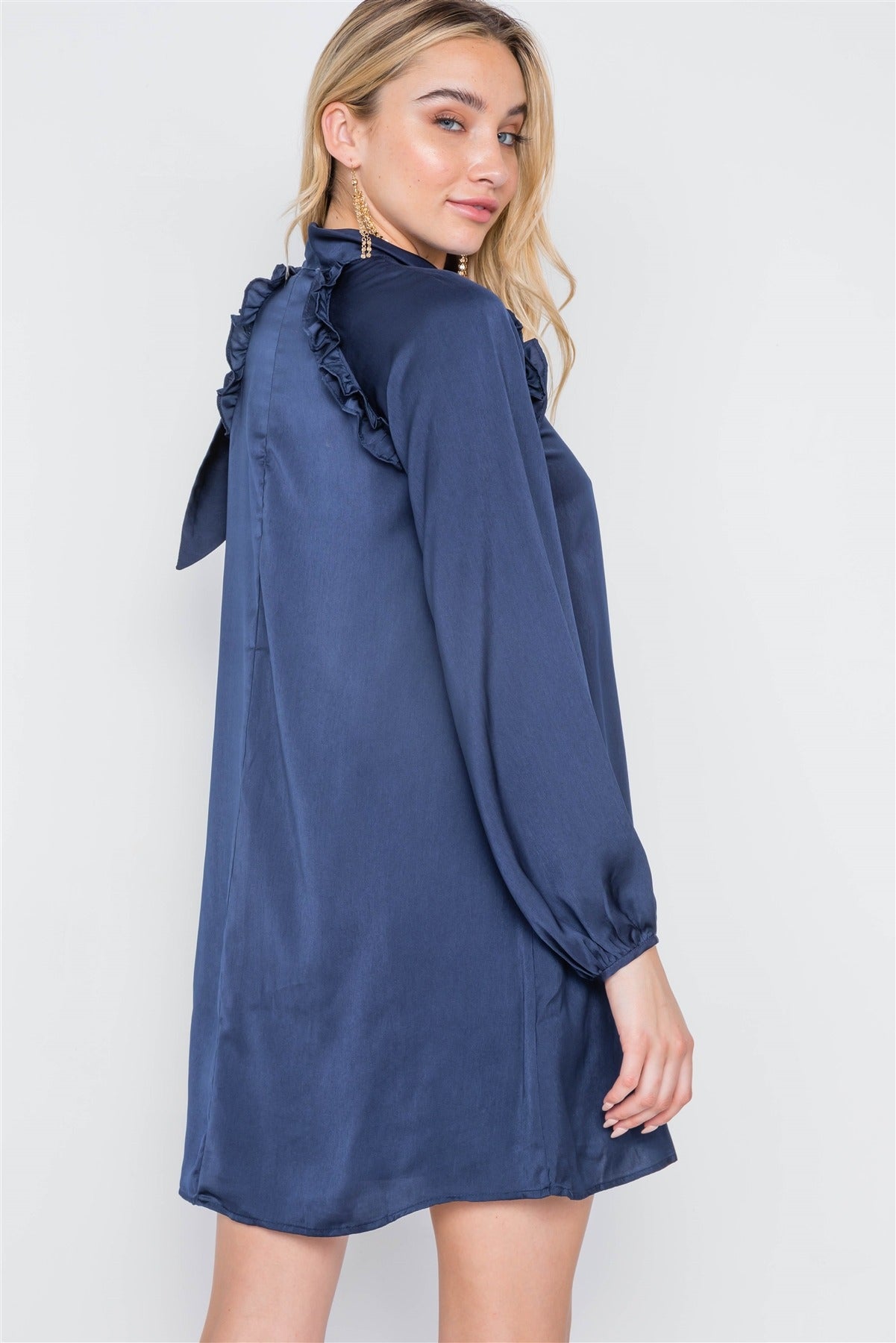 Satin Side Bow Dress