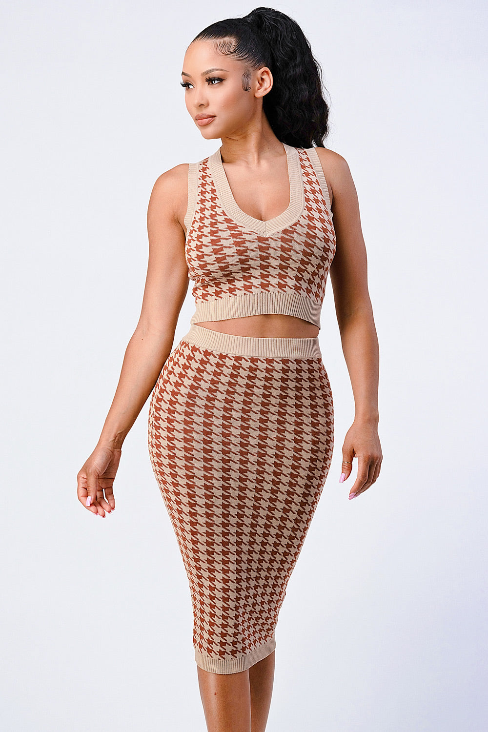 2-Piece Houndstooth Set