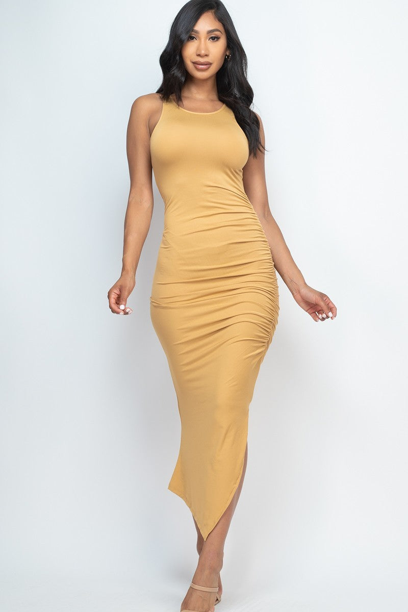 Ruched Side Maxi Dress