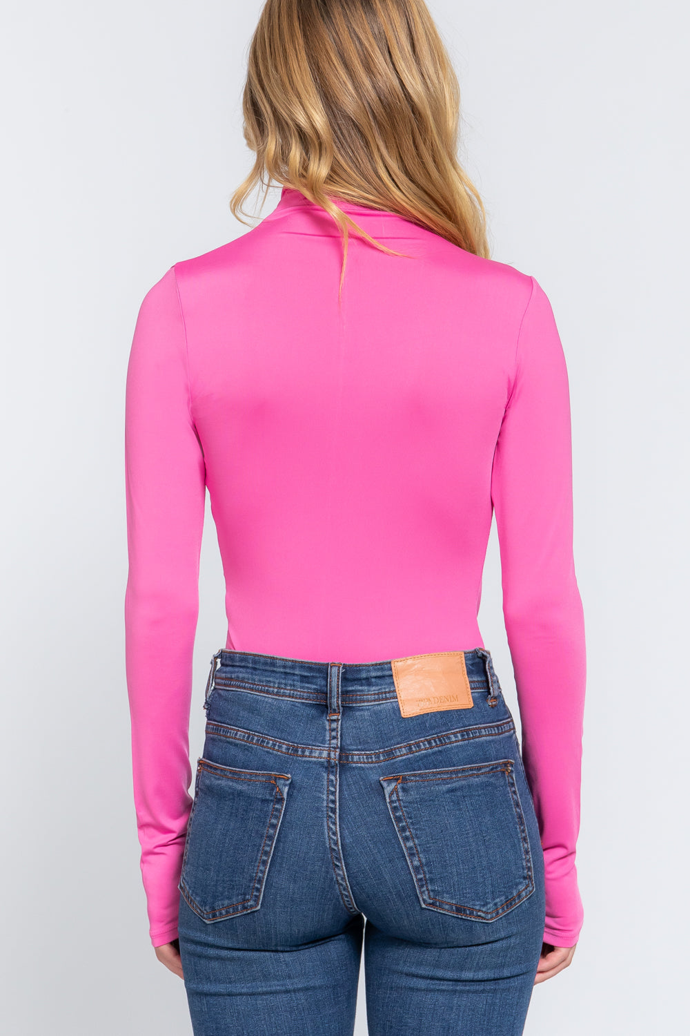 Long Slv High Neck Bodysuit