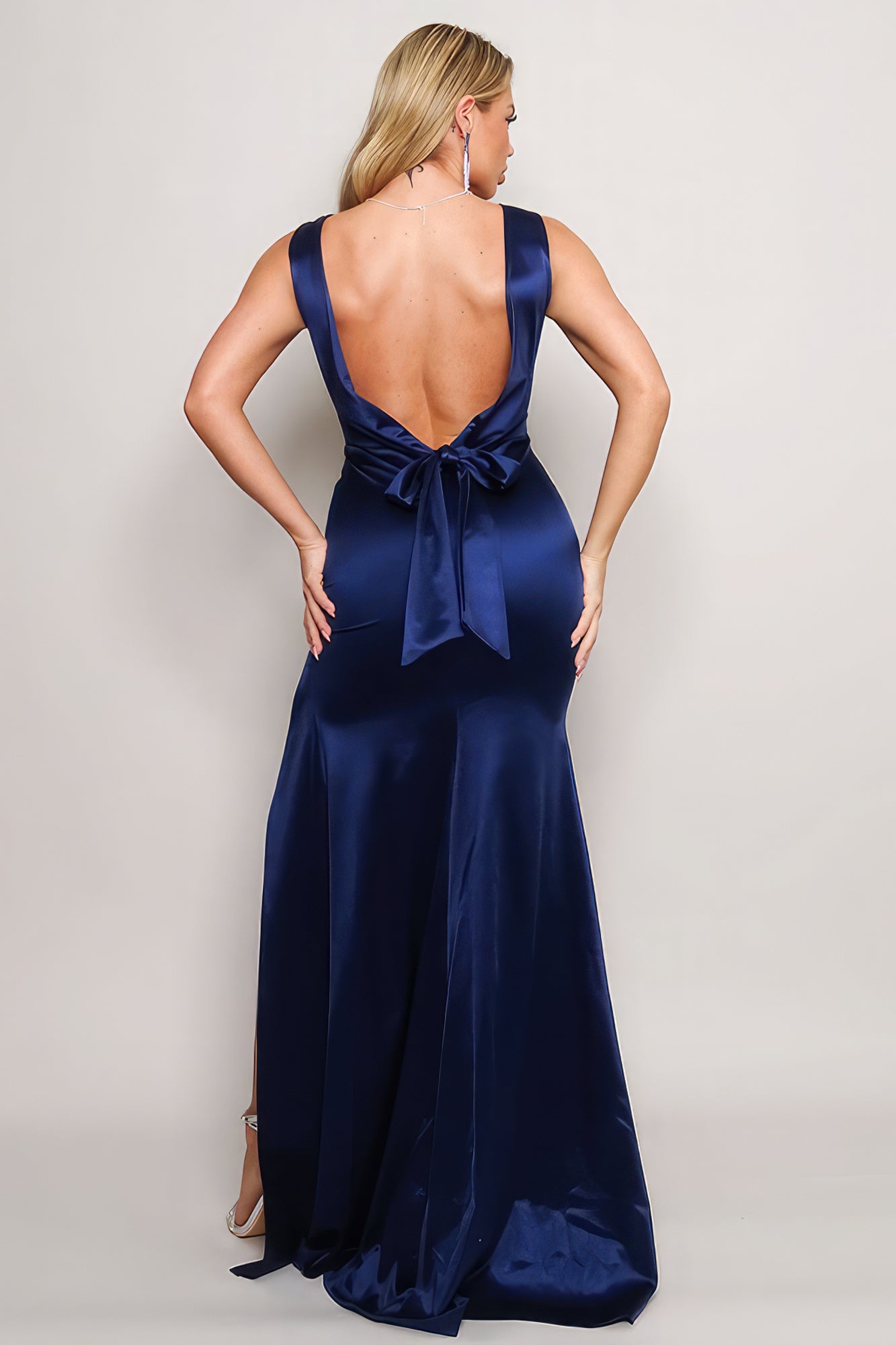 Bow Low Back Maxi Dress