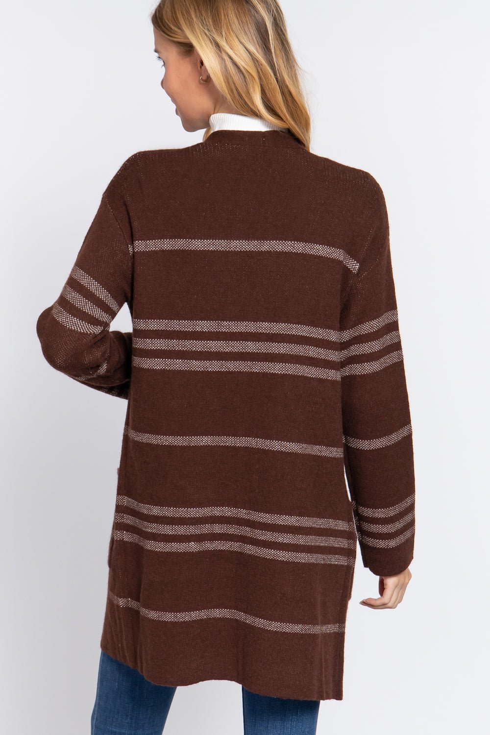 Dolman Slv Open Sweater Cardigan - Cherry Angel