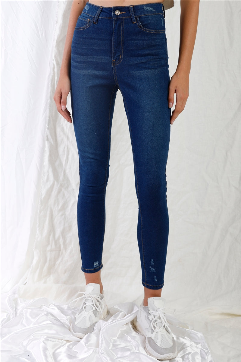 Dark Blue Denim Jeans