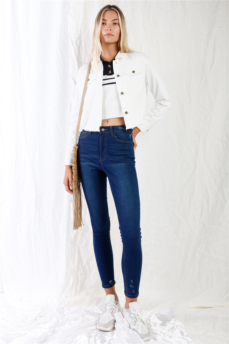 Dark Blue Denim Jeans