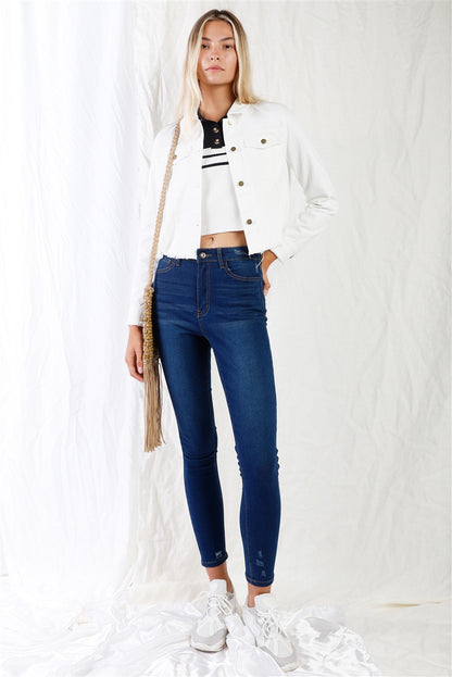 Dark Blue Denim Jeans