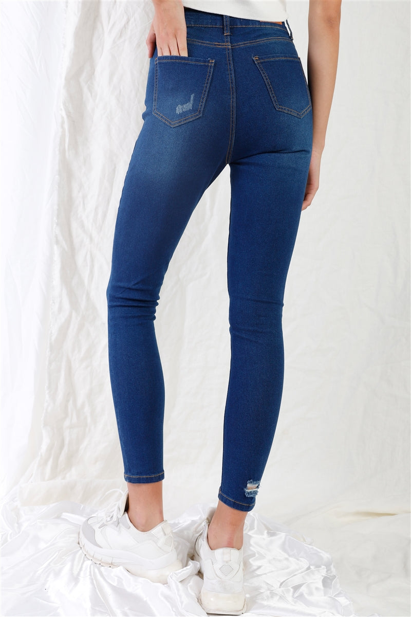 Dark Blue Denim Jeans
