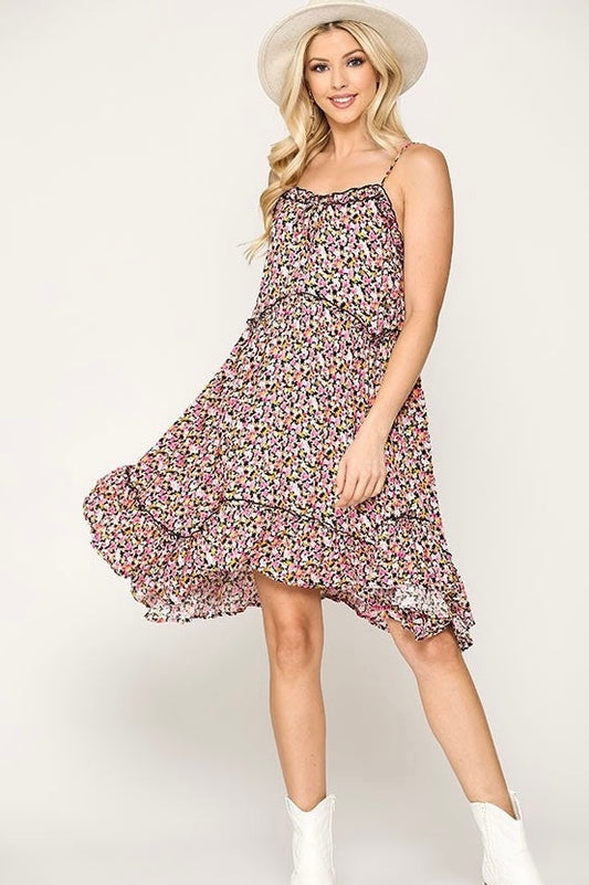 Ditsy Floral Print Dress
