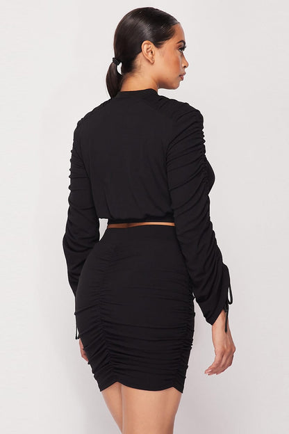 2-Piece Ruched Set