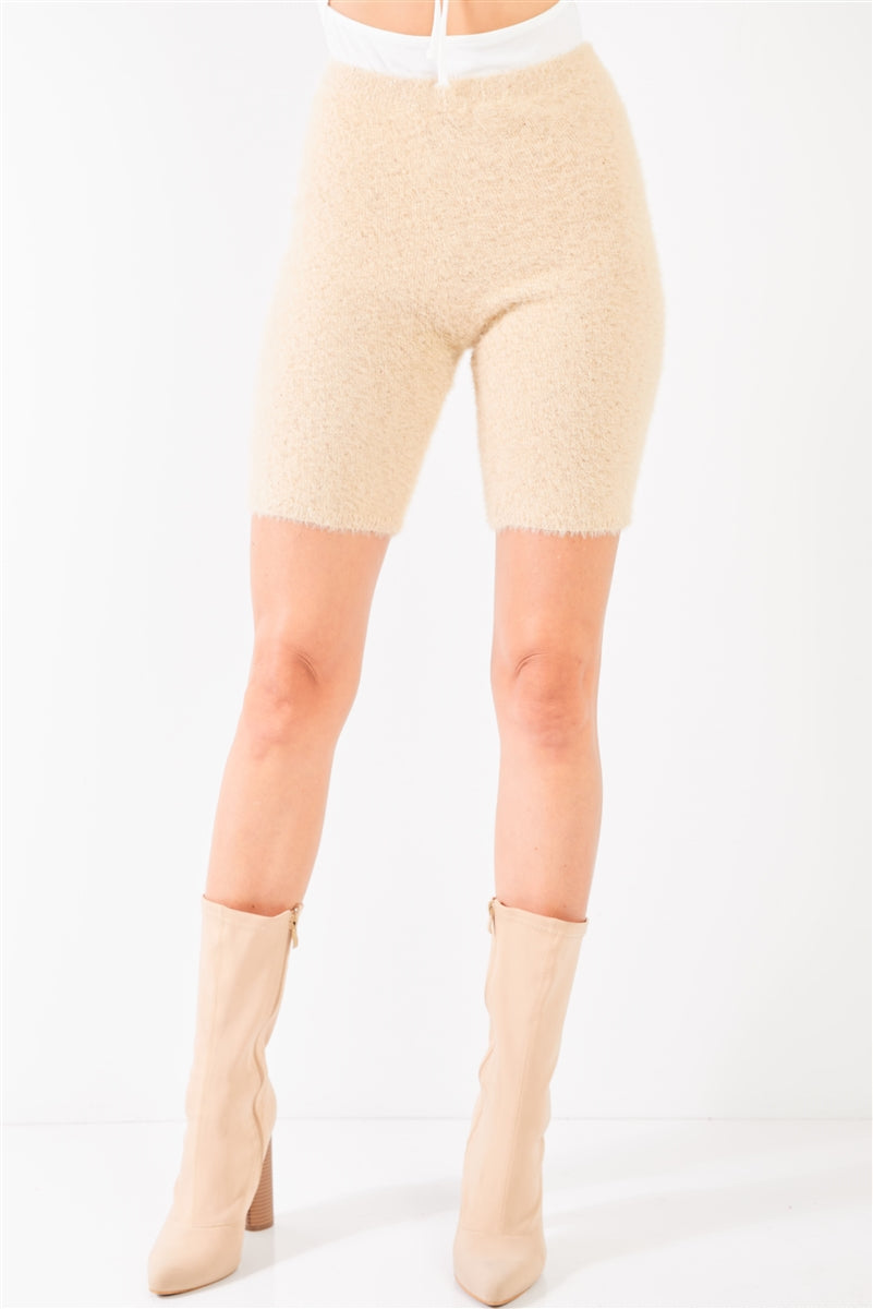 Fuzzy Biker Shorts