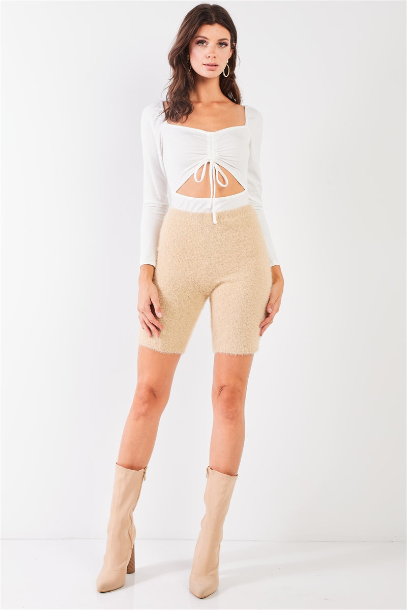 Fuzzy Biker Shorts