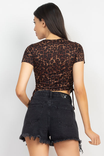 Animal Print Crop Top