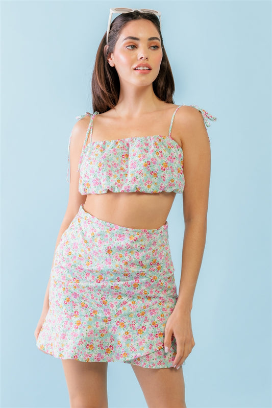 2-Piece Floral Cotton Set