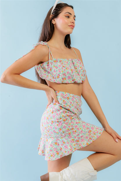 2-Piece Floral Cotton Set