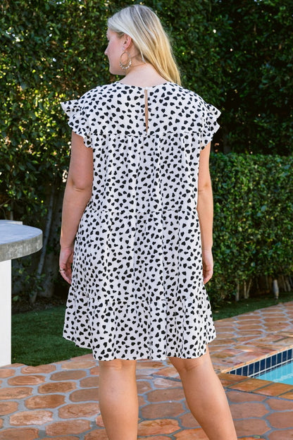 Ditsy Print Babydoll Dress