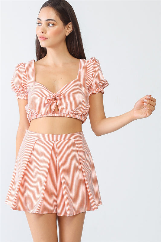 2-Piece Vintage Striped Set