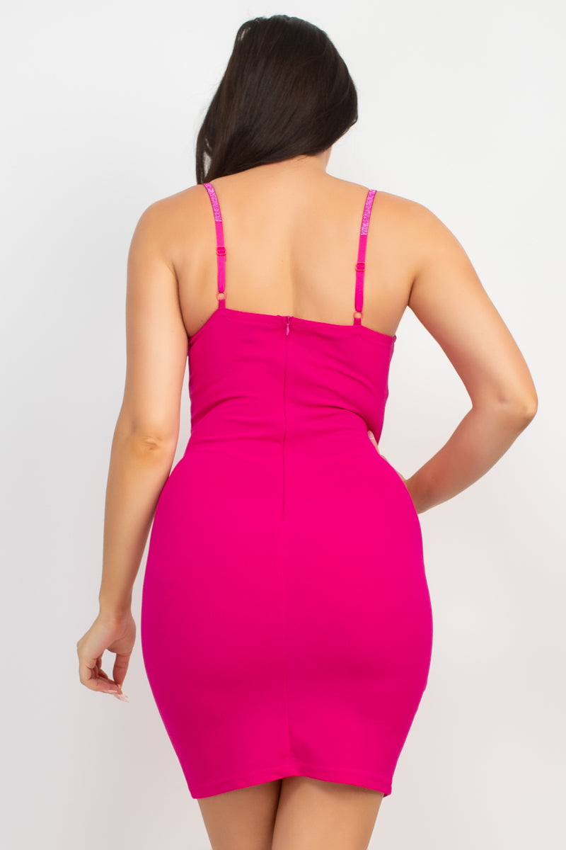 Rhinestone Bustier Mini Dress