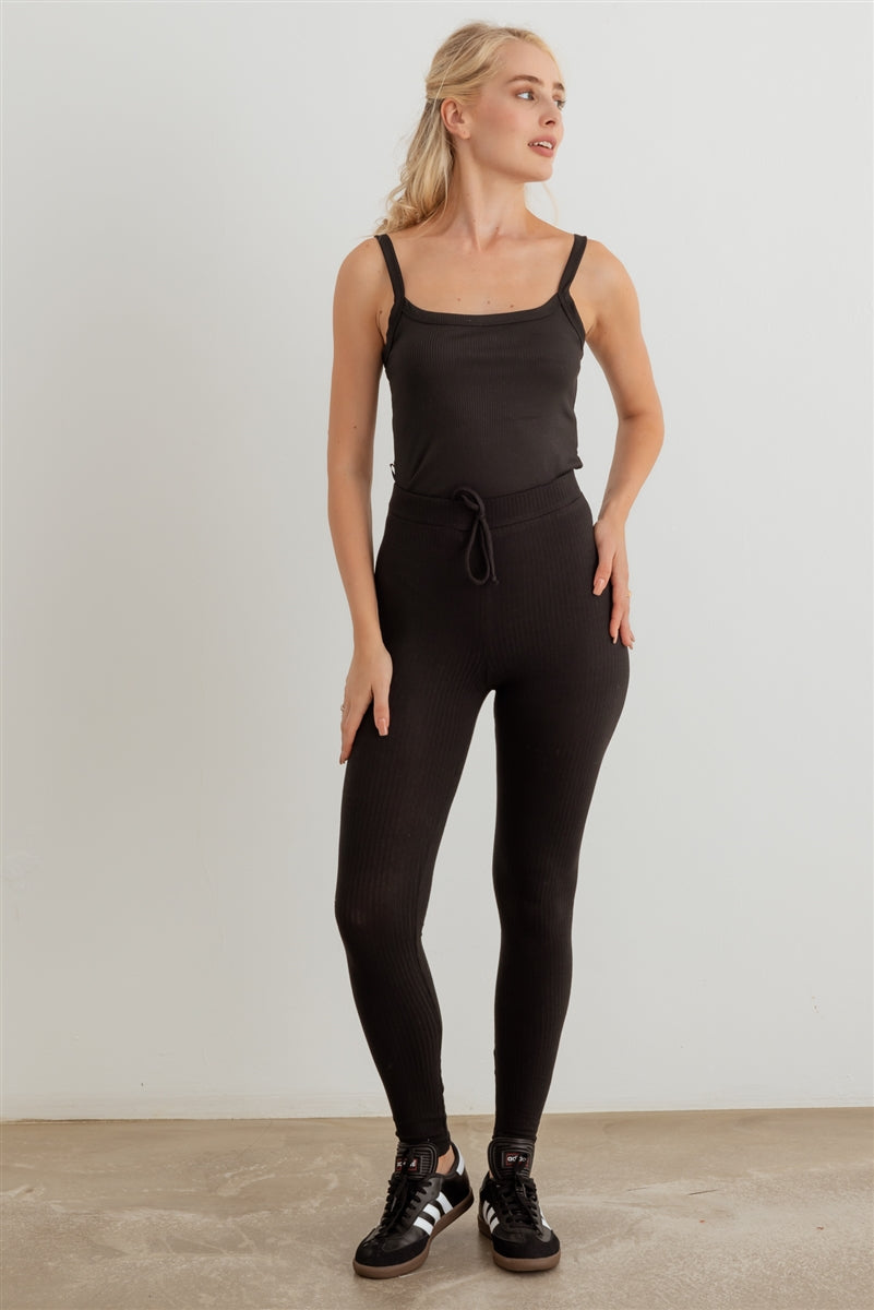Rib High Waist Leggings