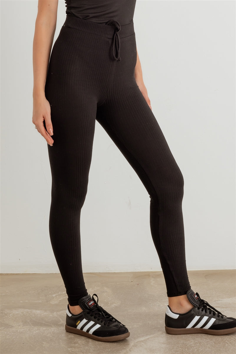 Rib High Waist Leggings
