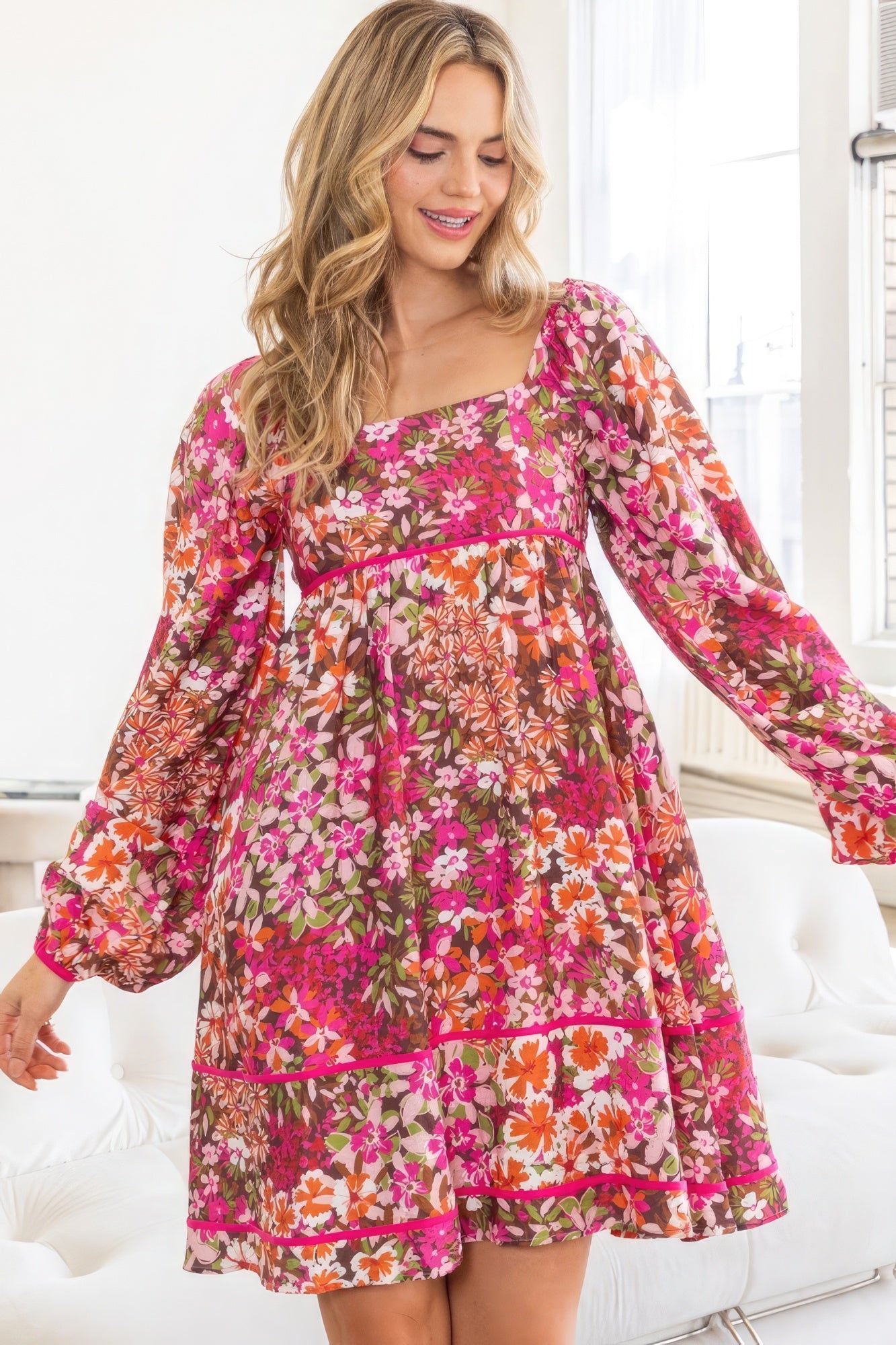 Baby Doll Floral Dress