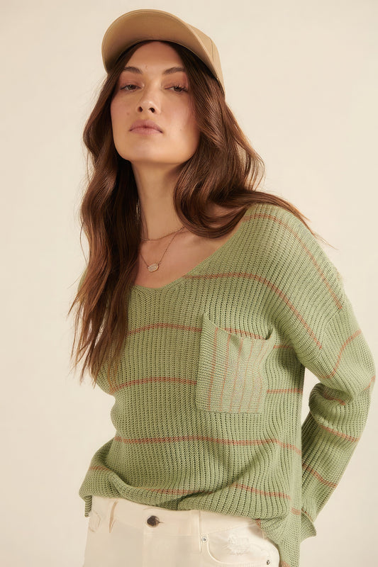 Striped Oversized Sweater