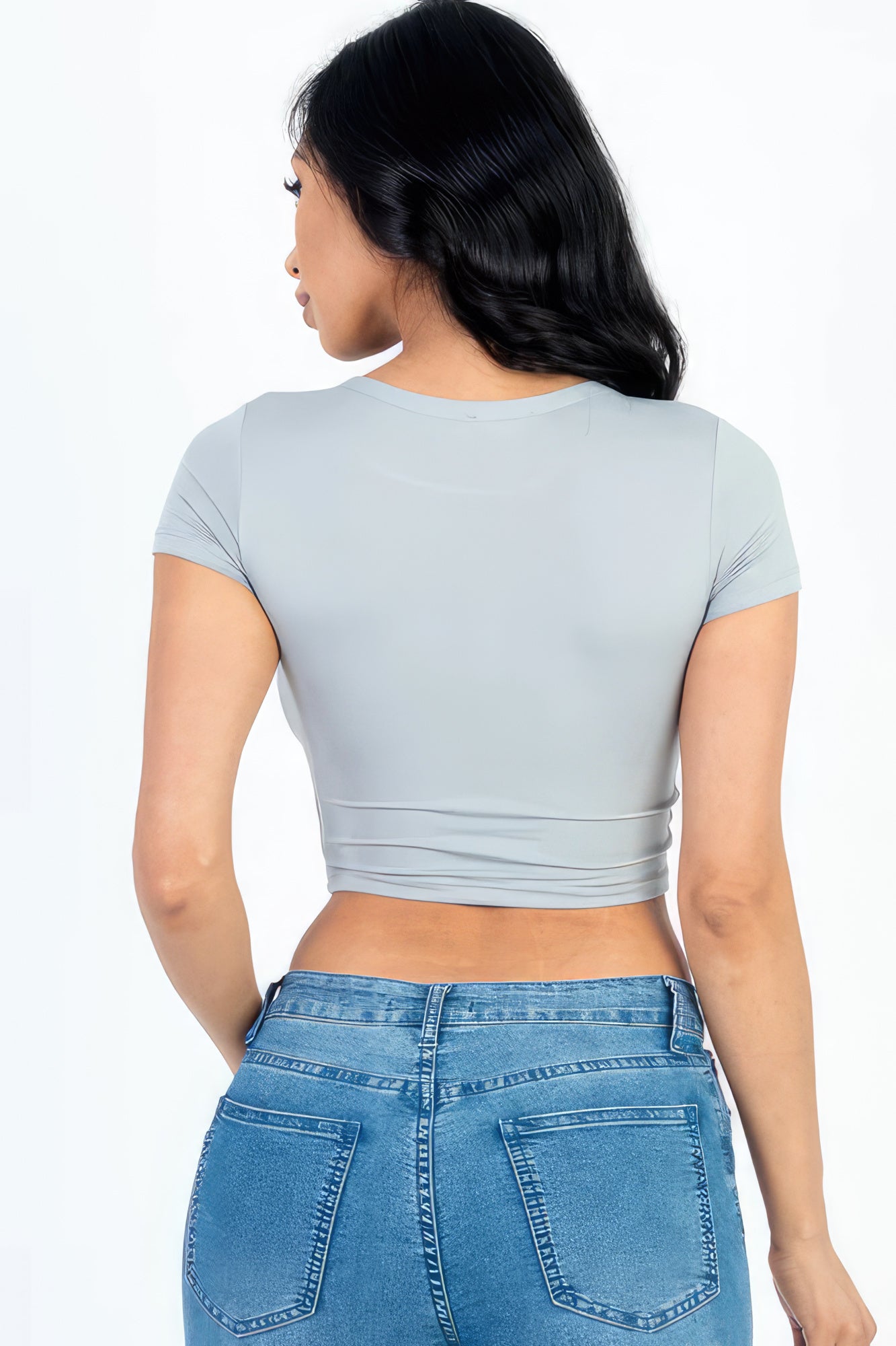 Roundneck Crop Top Tee